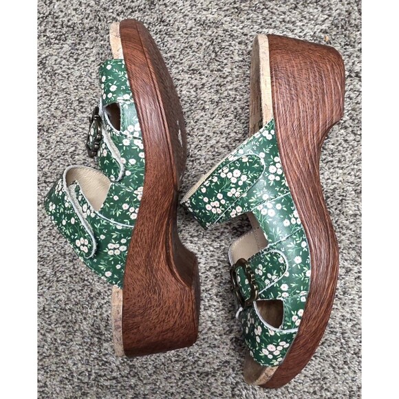 Alegría Sierra Green Acres Sandal Size 40 US 9.5 Clogs Straps Floral Boho - Picture 2 of 10
